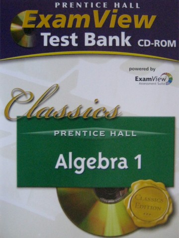 (image for) Algebra 1 Algebra 2 Classic Edition ExamView Test Bank (CD) - Click Image to Close