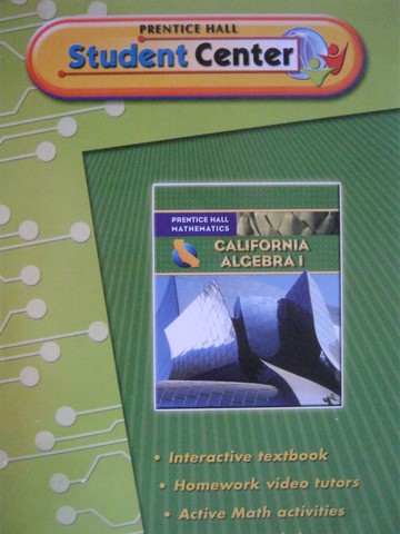 (image for) California Algebra 1 StudentCenter (CA)(CD)
