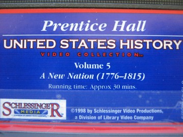 (image for) United States History Volume 5 A New Nation 1776-1815 (VHS)
