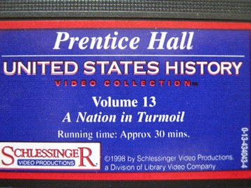 (image for) United States History Volume 13 A Nation in Turmoil (VHS)
