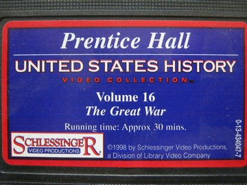 (image for) United States History Volume 16 The Great War (VHS)