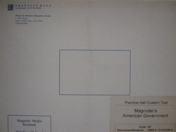 (image for) Magruder's American Government Custom Test (Pk)