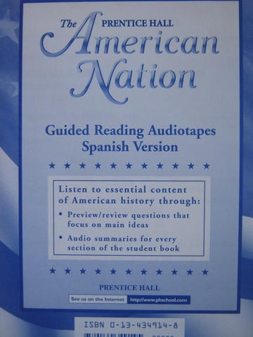 (image for) American Nation Guided Reading Audiotapes Spanish (PK)