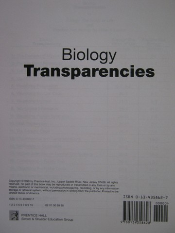 (image for) Biology The Study of Life / Biology Transparencies (Pk)