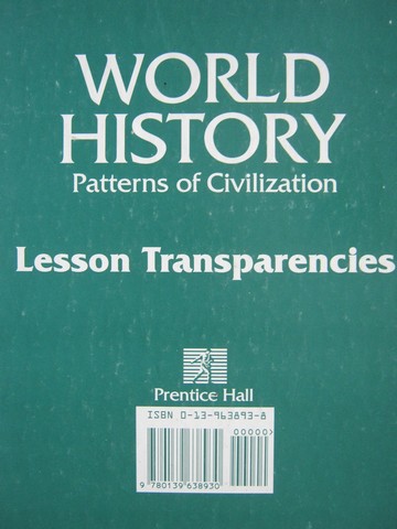 (image for) World History Patterns of Civilization Lesson Transparenci (Box)