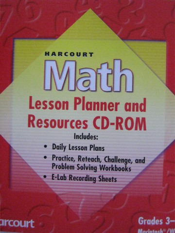(image for) Harcourt Math 3-6 Lesson Planner & Resources CD-ROM (CD)