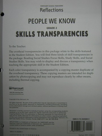 (image for) Reflections 2 Skills Transparencies (Pk)