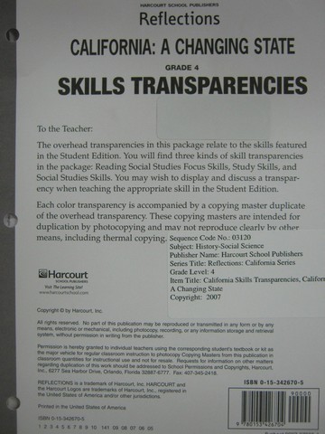 (image for) Reflections 4 Skills Transparencies (Pk)
