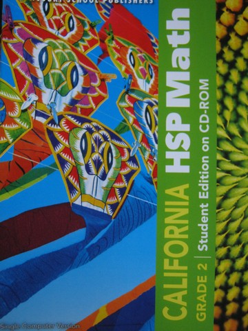 (image for) California HSP Math 2 Student Edition on CD-ROM (CA)(CD)