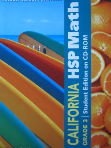 (image for) California HSP Math 3 Student Edition on CD-ROM (CA)(CD)