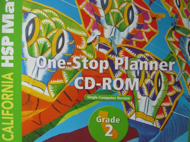 (image for) California HSP Math 2 One-Stop Planner CD-ROM (CA)(CD)