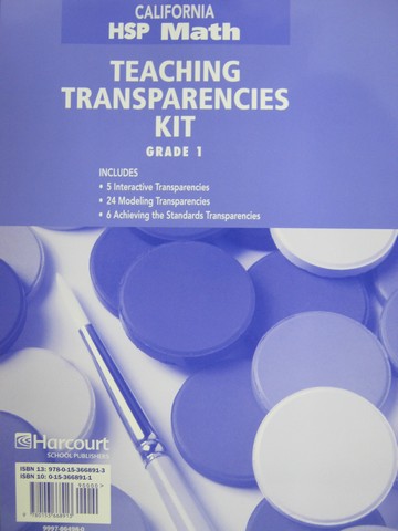 (image for) California HSP Math 1 Teaching Transparencies Kit (Binder)