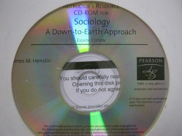 (image for) Sociology 8th Edition Instructor's Resource CD-ROM (TE)(CD)