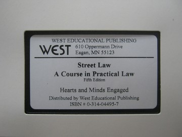 (image for) Street Law 5th Edition Hearts & Minds Engaged Video (VHS)