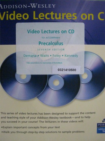 (image for) Precalculus 7th Edition Video Lectures on CD (Pk)
