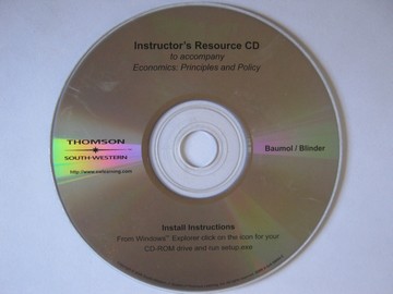 (image for) Economics Principles & Policy Instructor's Resource (TE)(CD)