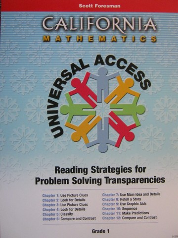(image for) California Mathematics 1 Reading Strategies for Problem (Pk)