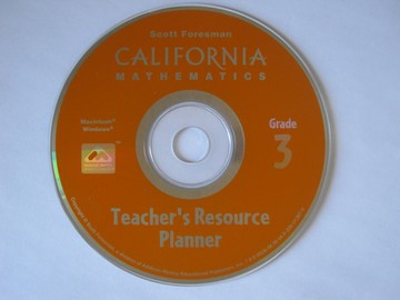 (image for) California Mathematics 3 Teacher's Resource Planner (CA)(CD)
