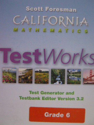 (image for) California Mathematics 6 TestWorks Version 3.2 (CA)(CD)