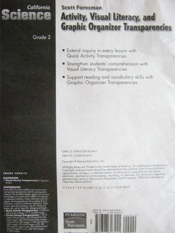 (image for) California Science 2 Activity Transparencies (CA)(Pk)