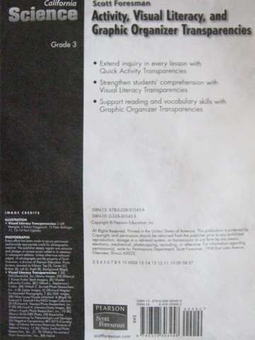 (image for) California Science 3 Activity Transparencies (CA)(PK)