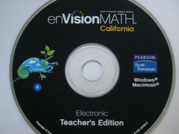 (image for) enVision Math California 4 Electronic TE (CA)(TE)(CD)