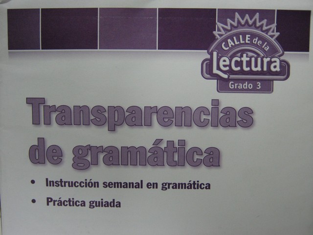 (image for) Calle de la Lectura 3 Transparencias de Gramatica (Pk)
