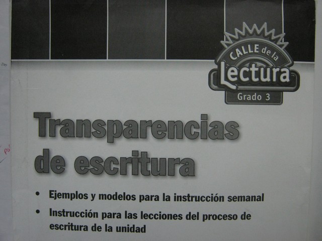 (image for) Calle de la Lectura 3 Transparencias de escritura (Pk) - Click Image to Close