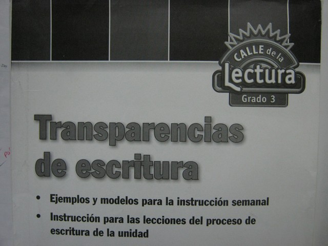(image for) Calle de la Lectura 3 Transparencias de escritura (Pk)