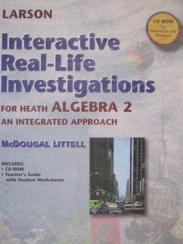 (image for) Heath Algebra 2 Interactive Real-Life Investigations (Pk)