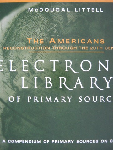 (image for) Americans Electronic Library Of Primary Sources (CD)