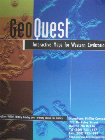 (image for) GeoQuest Interactive Maps for Western Civilization (CD)