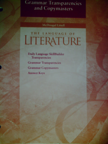 (image for) Language of Literature 9 Grammar Transparencies & (P)