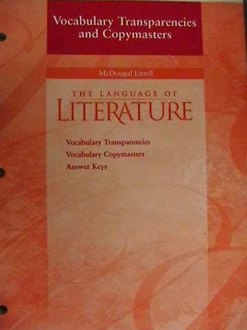 (image for) Language of Literature 9 Vocabulary Transparencies & (P)