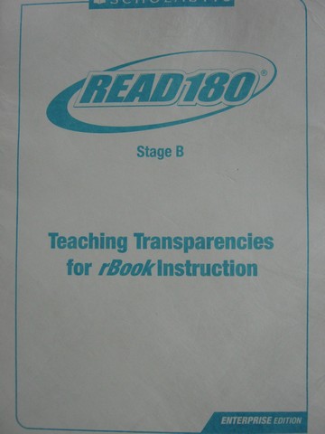 (image for) Read 180 Stage B Enterprise Teaching Transparencies rBook (Pk)