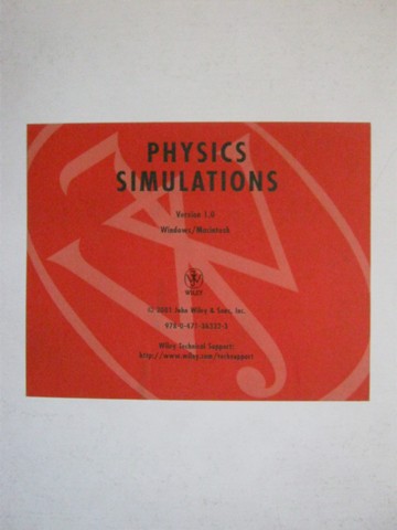 (image for) Physics Simulations Version 1.0 CD-ROM (CD)