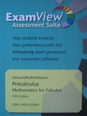 (image for) Precalculus 5th Edition ExamView Assessment (CD) by Stewart,