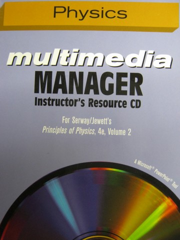 (image for) Principles of Physics 4th Edition Volume 2 Multimedia Manager IR CD (CD)