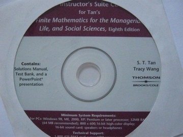 (image for) Finite Mathematics 8th Edition Instructor's Suite CD (CD)