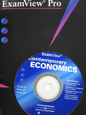 (image for) Contemporary Economics ExamView Pro Version 1.0 (CD)