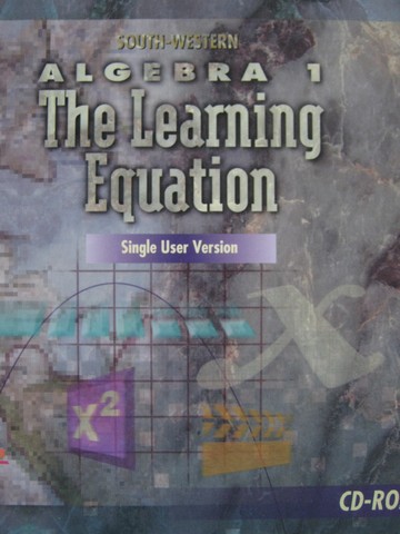 South-Western Algebra 1 the Learning Equation Single User (CD) (image for) South-Western Algebra 1 the Learning Equation Single User (CD)