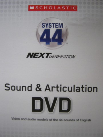 (image for) System 44 Next Generation Sound & Articulation DVD (DVD)