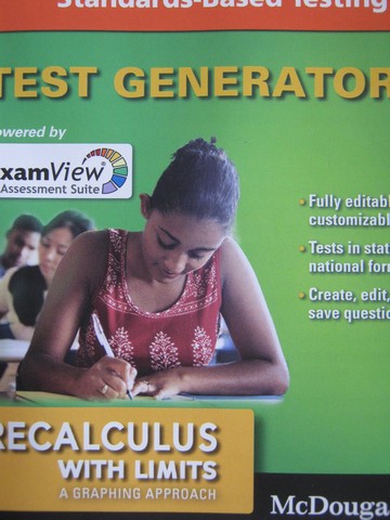 (image for) Precalculus with Limits 5th Edition Test Generator (CD)