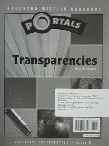 (image for) Portals to Reading B Oral Grammar Transparencies (Pk)