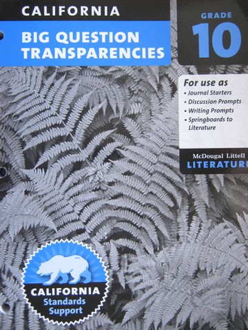(image for) ML Literature 10 Big Question Transparencies (CA)(P)