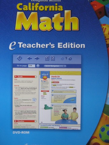 (image for) California Math 5 eTeacher's Edition (CA)(TE)(CD)