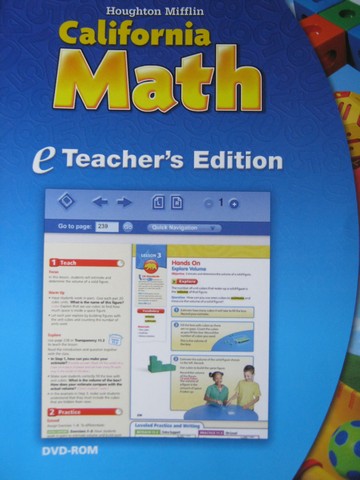 (image for) California Math K eTeacher's Edition (CA)(TE)(CD)