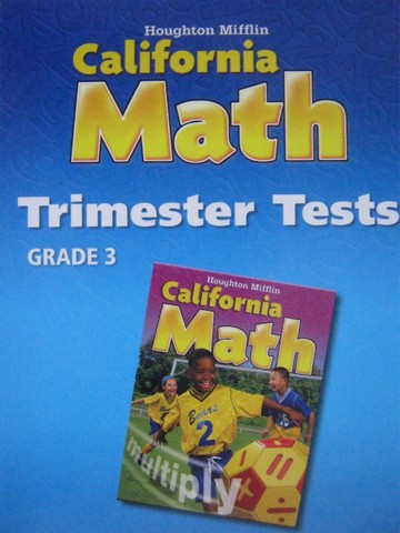 (image for) California Math 3 Trimester Tests (CA)(CD)