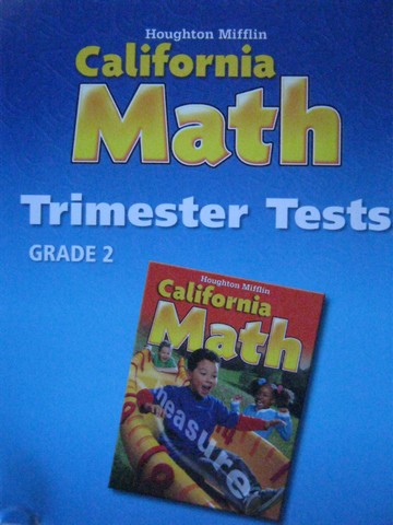 (image for) California Math 2 Trimester Tests (CA)(CD)