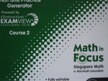 (image for) Math in Focus Course 2 Common Core Test & Practice Generator(CD)